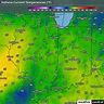 Indiana Current Temperatures Map