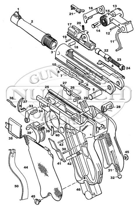 Numrich Gun Parts German Luger P Schematic Image Diagrams Guns