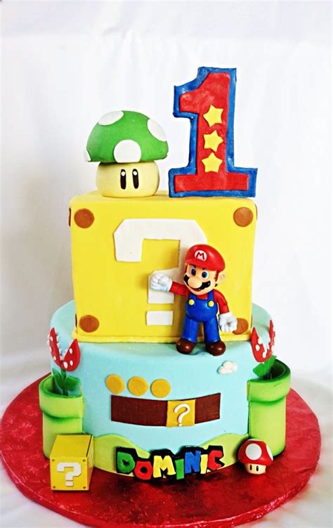 Vanilla and chocolate sponge filled with bavarian cream, red velvet cake with a cheese cake filling, chocolate cake filled with chocolate mousse and six. Mario's bros cake | Mario bros birthday