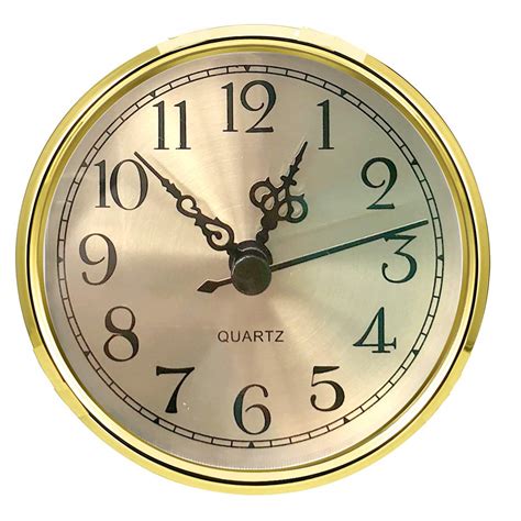 Buy Hillhome Mini Clock Insert 3 12 Inch 90 Mm Round Quartz Clock
