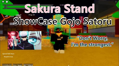 Sakura Standshowcase Gojo Satoruold Youtube