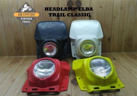 Jual Lampu Depan Jadul Vintage Trail Klasik Led Elba Aneka Warna