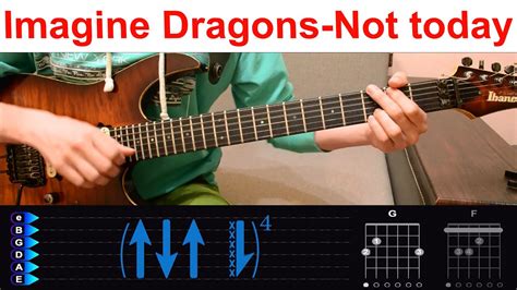 Imagine Dragons Not Today Разбор на гитаре с табами Ost Me Before