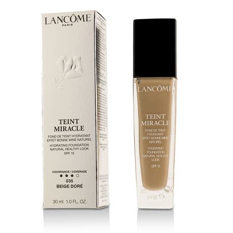 Teint Miracle Hydrating Foundation Natural Healthy Look SPF 15 - # 035 Beige Dore by Lancome ...