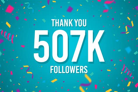 Thank You 507k Followers Graphic By Creative Mind · Creative Fabrica