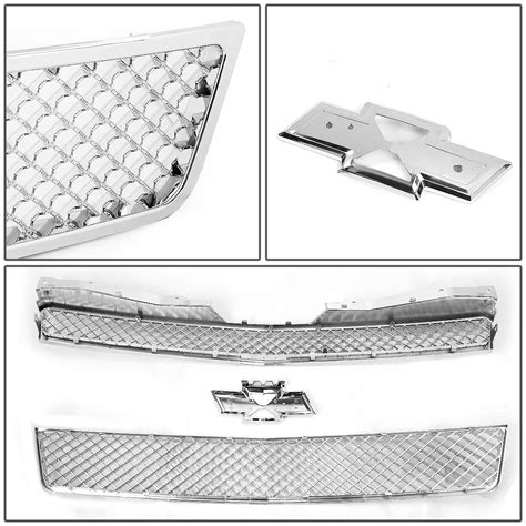 07 14 Chevy Tahoesuburbanavalanche Front Upper And Lower Mesh Grill