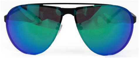 Police Spl166 531v Aviator Sunglasses Blue Green Polarized Lens With Uva And Uvb Protection