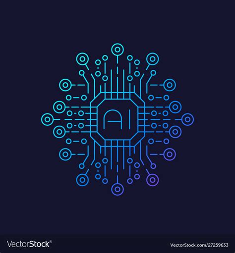Artificial Intelligence Ai Icon Royalty Free Vector I