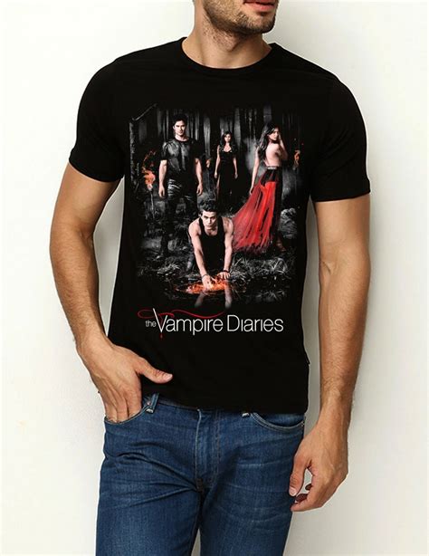 The Vampire Diaries Unisex T Shirt Damon Stefan Elena