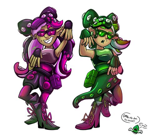 Splatoon Au Octo Callie And Marrie By Rile Reptile On Deviantart