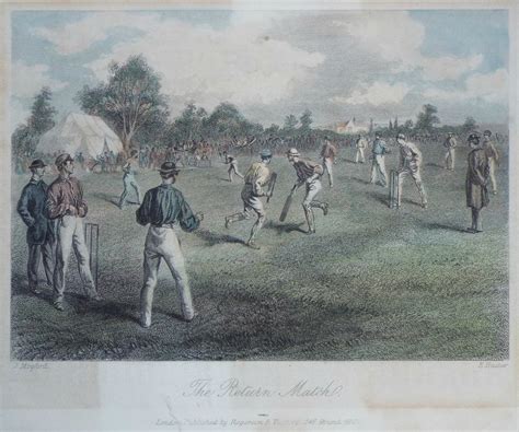 Antique Prints Sporting Cricket