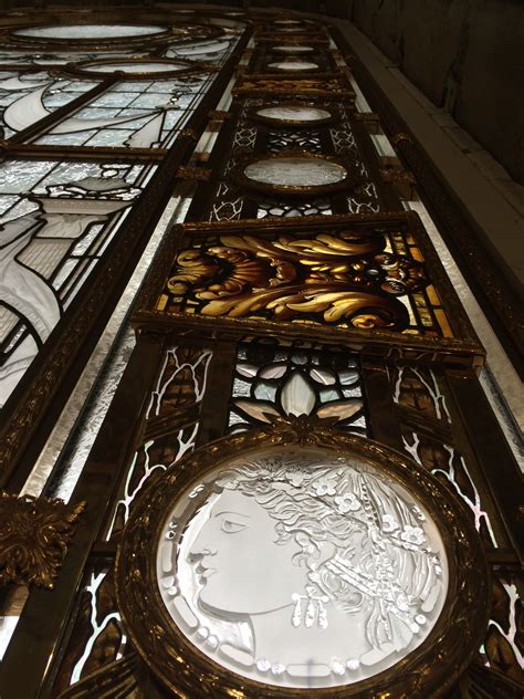 stained glass and sandblasted etched glass details realized by france vitrail international paris