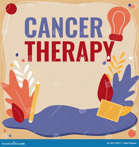 Handwriting Text Cancer Therapy Word Written On Treatment Of Cancer In