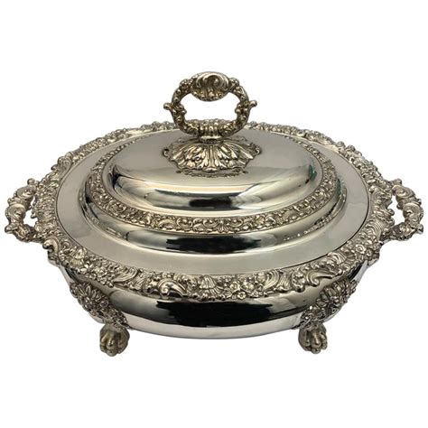 Early Victorian Old Sheffield Plate Soup Tureen For Sale At 1stdibs