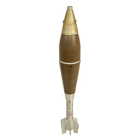 Original Us Vietnam War Inert M374 He 81mm Mortar Round Dated 1967