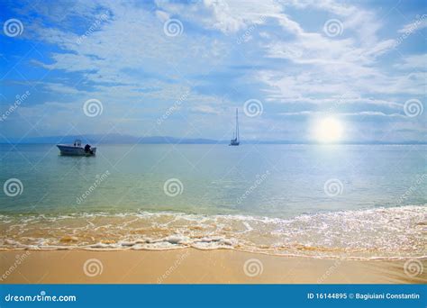 Serene Beach Stock Image Image Of Seascape Nature Scenic 16144895