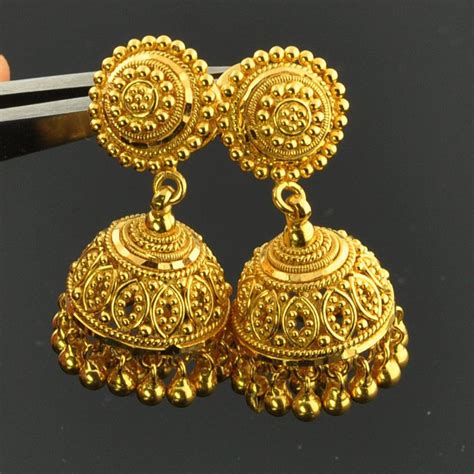 K Solid Yellow Gold Post Earrings With Backs Pair Gold Earrings