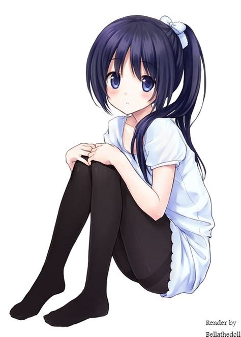 Anime Girl With Dark Blue Hair Clip Art Library