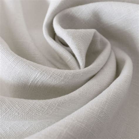 Pure White 100 Linen Fabric — Tissus En Ligne