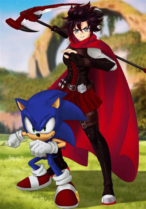 Sonic And Ruby By Bulletstormx On Deviantart
