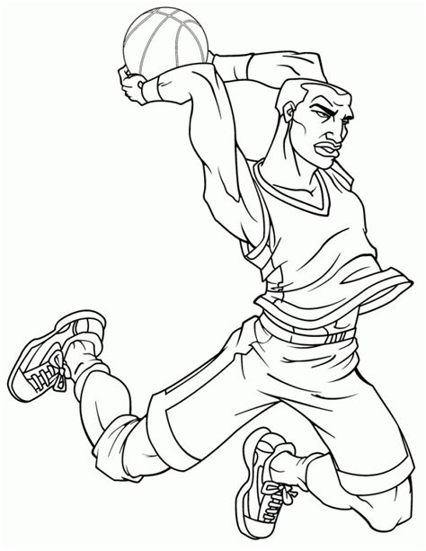 30 Basketball Coloring Pages Free Printable Evelynin Geneva