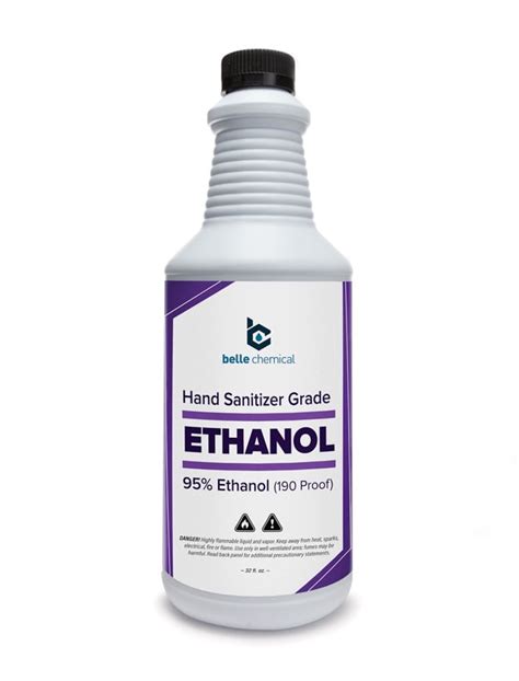 Ethyl Alcohol Ethanol 95 190 Proof No Fermentation Smell No