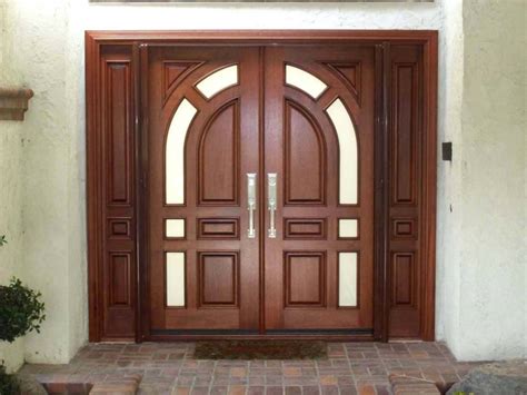Definitely, double entrance doors are a good solution for comfortable operation. 14 Beautiful Ideas Of Double Front Door With Sidelights - Interior Design Inspirations