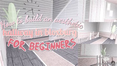 How To Build An Aesthetic Hallway For Beginners Bloxburg Youtube