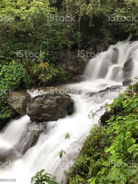 Beautiful Anashi Waterfalls In Kali Tiger Reserve Karwar Stock Photo