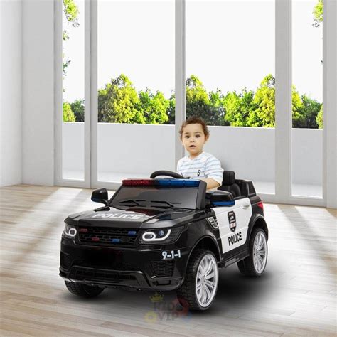Upgraded 12v Police Edition Kids And Toddlers Ride On Car