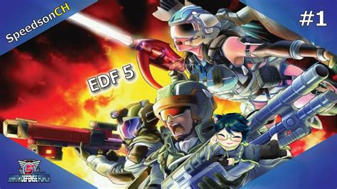 Earth defense force 5 (地球防衛軍5 chikyū bōeigun faibu) is the fifth main installment in the series and eighth overall including global defense force tactics, earth defense force: EDF5 Earth Defense Force 5 #1 | การทำงานวันแรก - YouTube