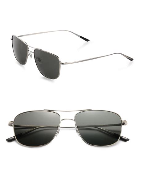 Lyst Oliver Peoples Shaefer Metal Sunglasses In Metallic For Men