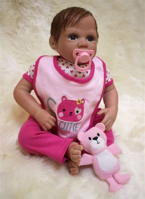 22 Inch Soft Vinyl Boneca Reborn Bebe Doll De Silicone Doll For Sale
