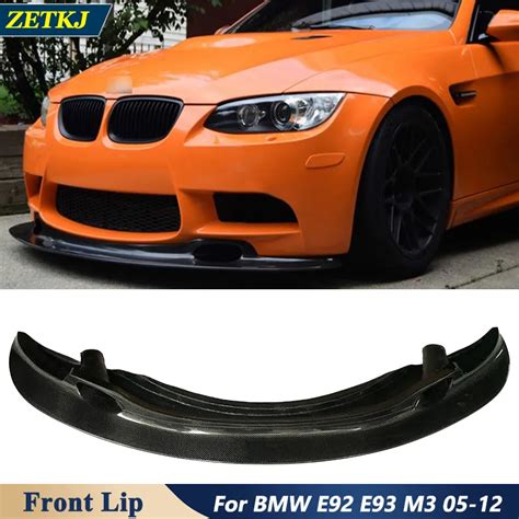 Real Carbon Fiber Car Front Bumper Shovel Chin Lip Car Stying Refitting For Bmw Series E M