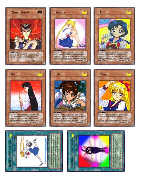 Yu Gi Oh Sailor Moon Cards Lol By Elliasmaidenhowl On Deviantart