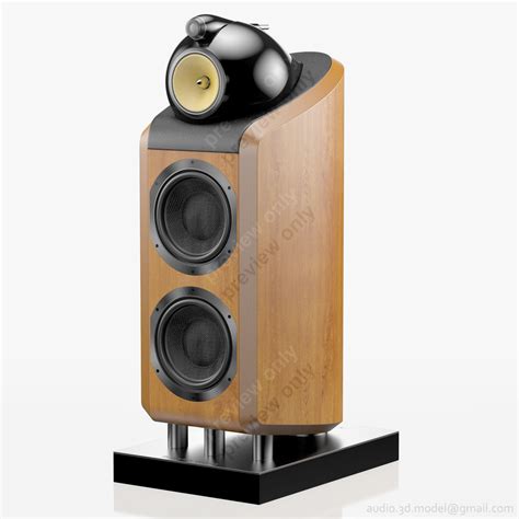 Bowers And Wilkins 800 D2 Cherrywood 3d Cgtrader