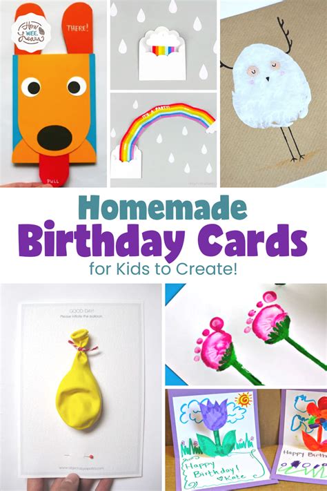 Homemade Birthday Cards For Kids To Create How Wee Learn
