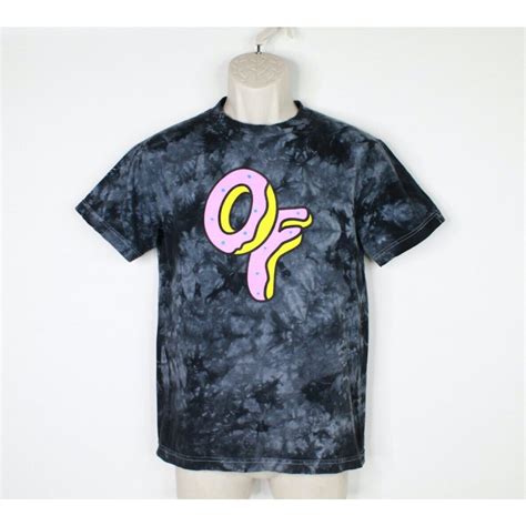 Odd Future Odd Future Shirt Mens Small Gray Tie Dye Donut Logo Graphic