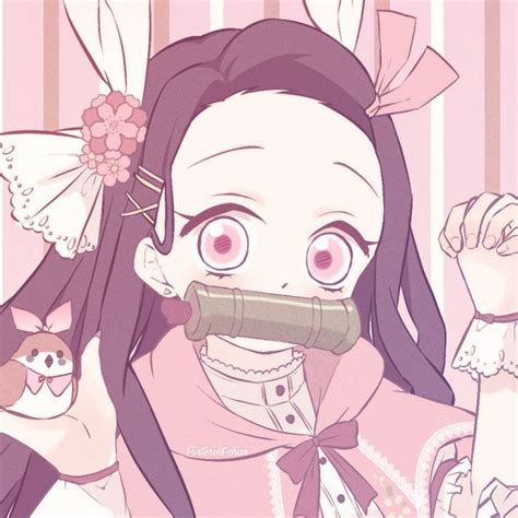 Nezuko Icon In Anime Art Icon