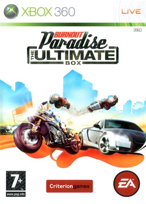 Burnout Paradise The Ultimate Box 2009 Xbox 360 Box Cover Art