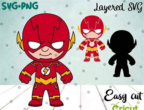 The Flash Clipart In 2023 Superhero Svg Chibi Superhero Cricut