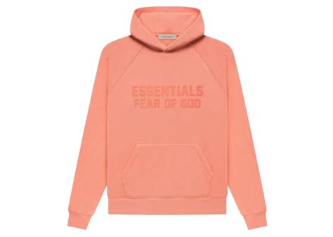 fog essentials hoodie coral fw22 919 kicks