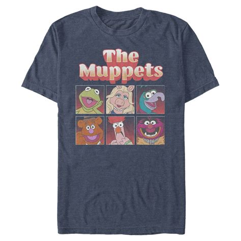 Muppets Mens Disney Muppets Boxed Characters T Shirt