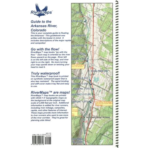 Rivermaps Arkansas River Colorado Guide Book Nrs