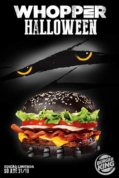 Whopper Halloween Burger King Lança Sanduíche Com Pão Preto Para O Dia