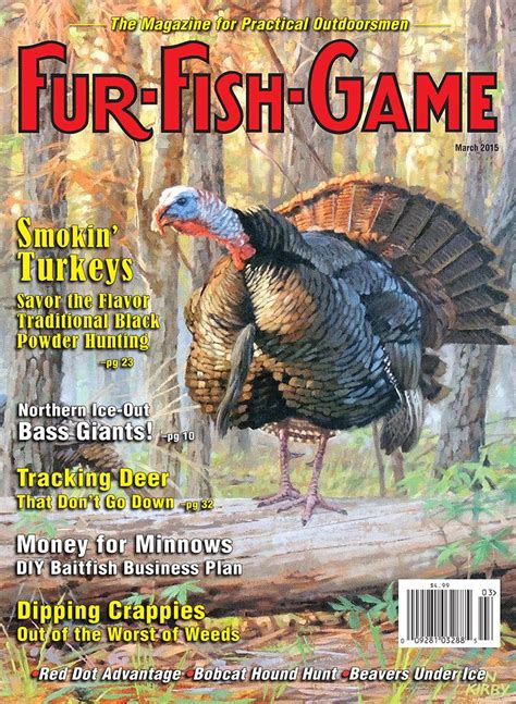 March 2015 Issue Teamfur Outdoor Magazine Wildlife Paintings