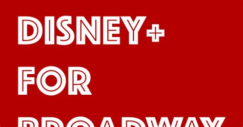 Where to watch tv & movies in australia. 5 Things On Disney Plus for Broadway Fans