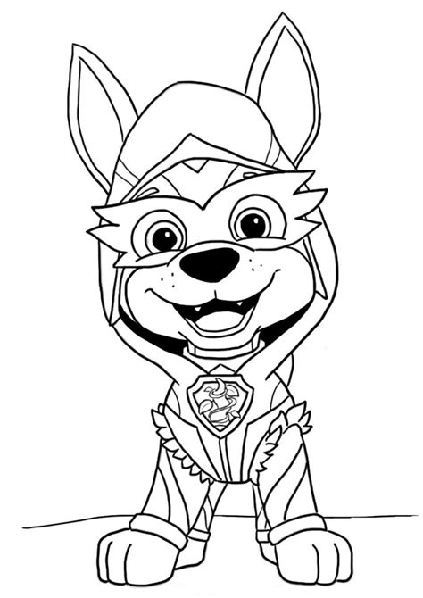Paw Patrol Mighty Pups Coloring Pages Patrol Paw Coloring Mighty Pups