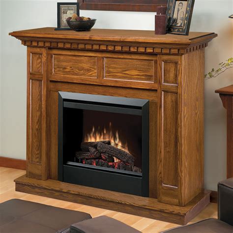 Best free standing electric fireplace canada. Caprice Oak Electric Fireplace Mantel Package | DFP4743O ...