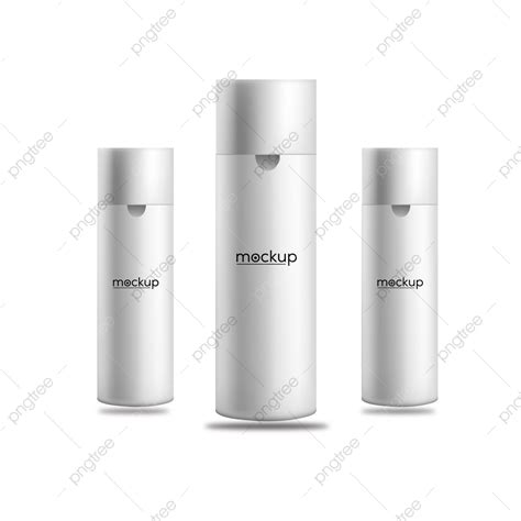 Gambar Botol Kosmetik 3d Branding Desain Mockup Ilustrasi Realistis